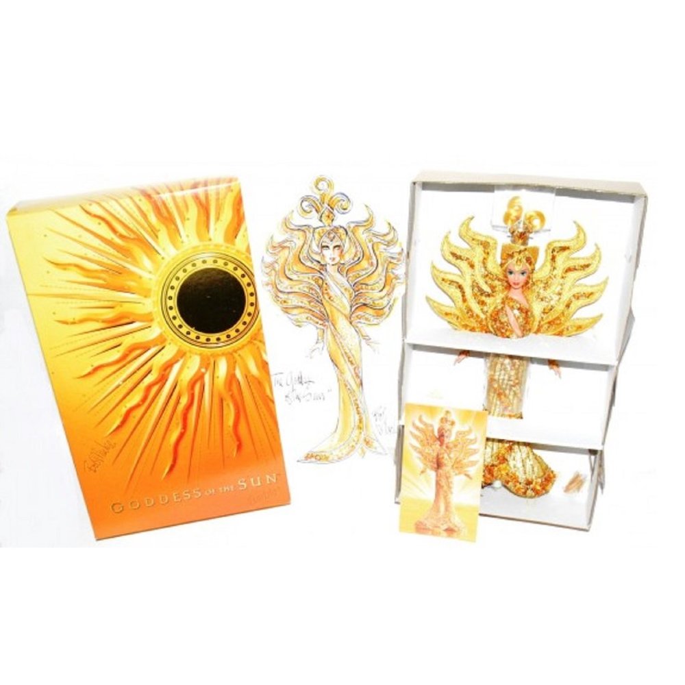 new Mattel Barbie Goddess of the Sun Doll by Designer Bob Mackie ... circa 1996 - Picture 3 of 10